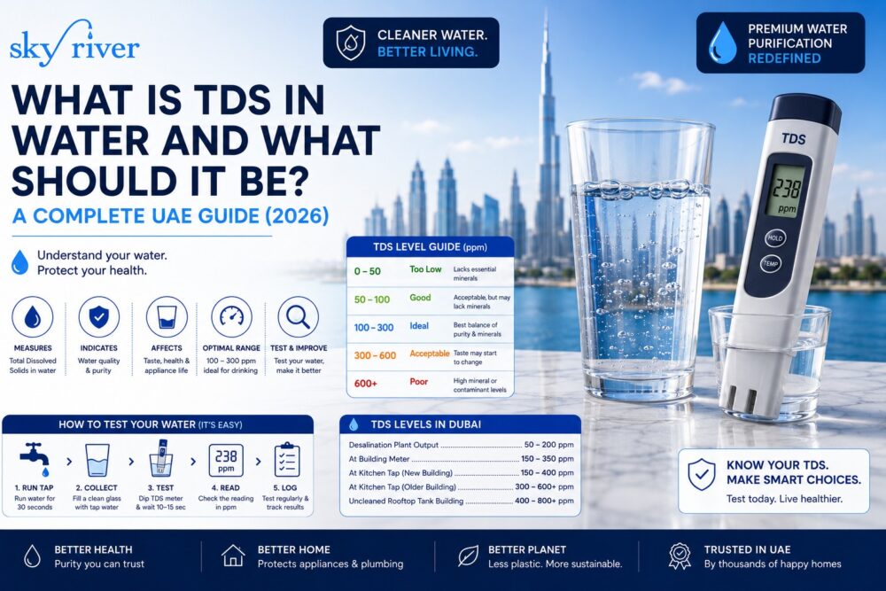 What Is TDS in Water and What Should It Be? UAE Guide | SkyRiver Systems